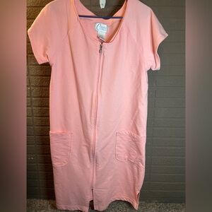 Cypress Coral  Zip-Up Dress